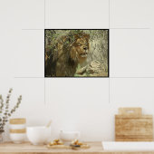 Afdrukken - Koning van het Oerwoud Poster (Keuken)