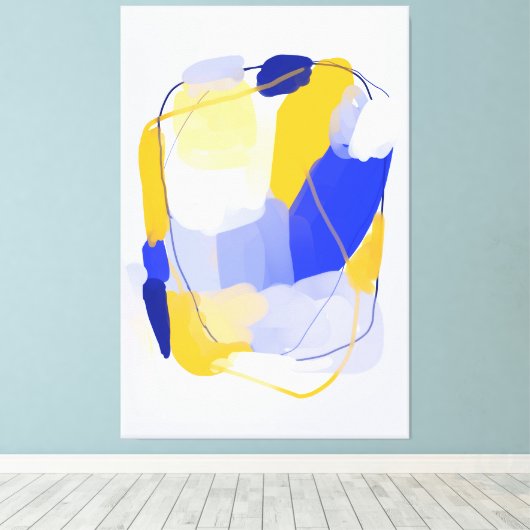 Afdrukken Koud spectrum Vergerold Canvas (Insitu (Houten vloer))