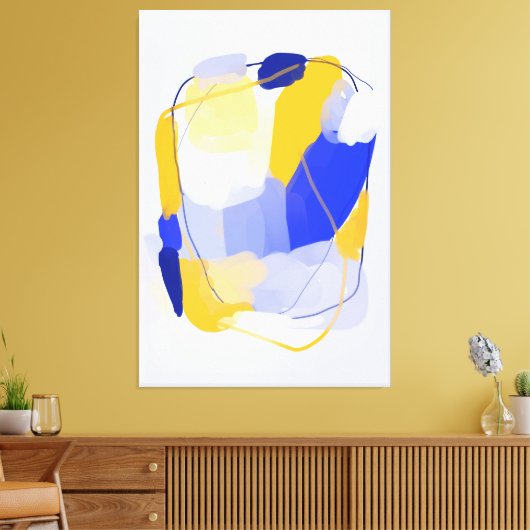 Afdrukken Koud spectrum Vergerold Canvas (Insitu (Woonkamer))