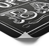 Afdrukken krijgsstijl POPCORN BAR Poster (Hoek)