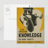 Afdrukken lezen promoten briefkaart (Voorkant / Achterkant)