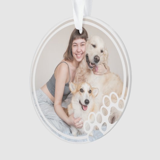 Afdrukken Lijst Aangepaste foto Ornament (voorkant)