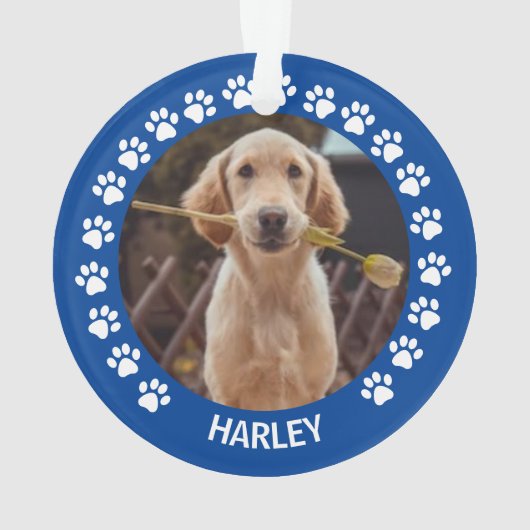 Afdrukken Lijst Aangepaste foto Ornament (achterkant)