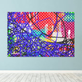 Afdrukken losse strengen Canvas (Insitu (Houten vloer))