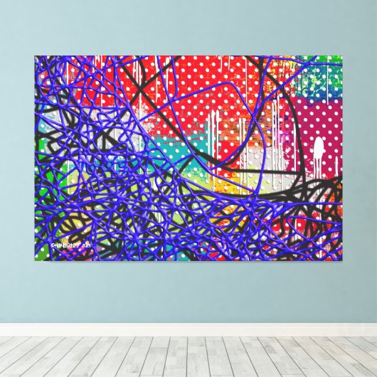 Afdrukken losse strengen Canvas (Insitu (Houten vloer))