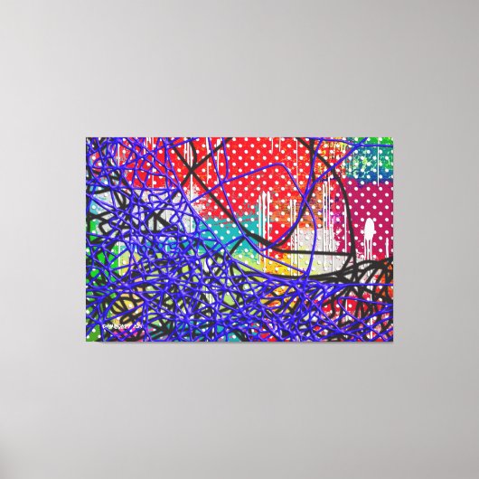 Afdrukken losse strengen Canvas (Voorkant)