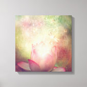 Afdrukken Lotus Flower en Dragonflies Canvas (Voorkant)