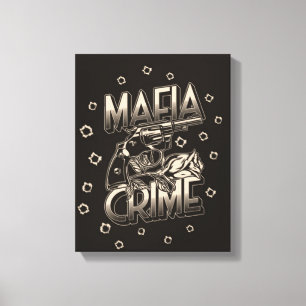 Afdrukken maffia Crime Canvas