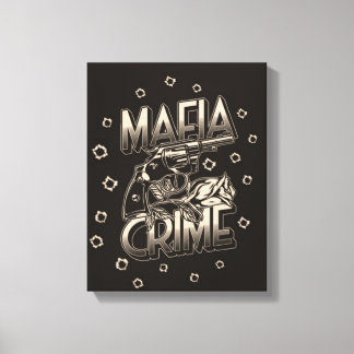 Afdrukken maffia Crime Canvas