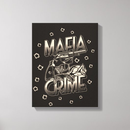 Afdrukken maffia Crime Canvas (Voorkant)