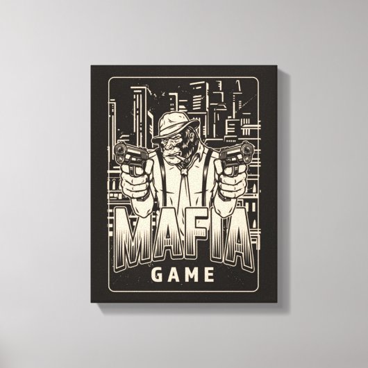Afdrukken maffia Game Canvas (Voorkant)