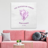 Afdrukken magenta conch Shell Canvas (Insitu (Woonkamer))