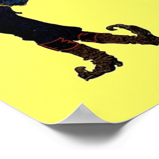 Afdrukken Man met scèrijn en tint Poster (Hoek)