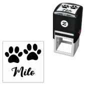 Afdrukken met aangepaste naam verven  zelfinktende stempel (In situ)