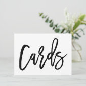 Afdrukken met chic Hand Lettered Weddenschappen Kaart (Staand voorkant)
