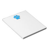 Afdrukken met Dog Paw voor Hondenliefhebber BRIGHT Notitieblok (Schuin)