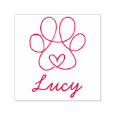 Afdrukken met hart- en voetstempel  zelfinktende stempel (Design)