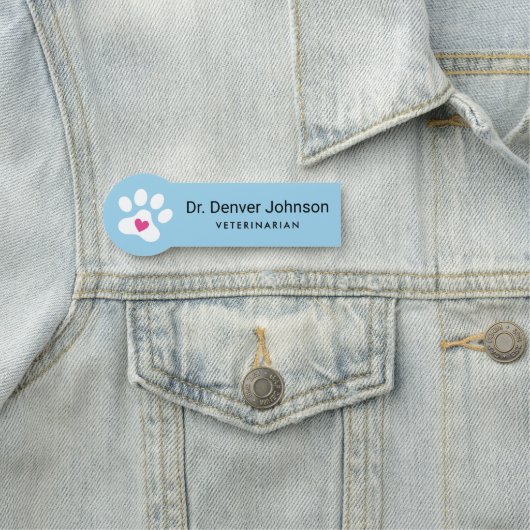 Afdrukken met hartblauw of een kleurveearts naamplaatje (In situ)