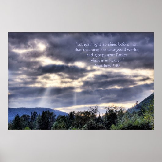 Afdrukken met lichte en donkere HDR/Scriptversie Poster (Voorkant)