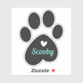 Afdrukken met onderste kop en naam sticker (Vel)