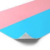 Afdrukken met transgendervlag, waardepapier met Po Poster (Hoek)