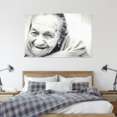 Afdrukken met verouderd canvas - foto van oudere v (Insitu (Slaapkamer))