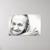 Afdrukken met verouderd canvas - foto van oudere v (Voorkant)