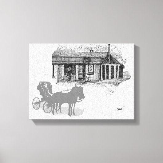 Afdrukken met verrekend Canvas: Dag in het land (Voorkant)