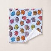 Afdrukken met verrijkt Roos, Floral patroon met mo Bad Handdoek (Wasdoekje)