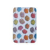 Afdrukken met verrijkt Roos, Floral patroon met mo Badmat (Voorkant Verticaal)