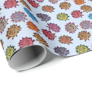 Afdrukken met verrijkt Roos, Floral patroon met mo Cadeaupapier
