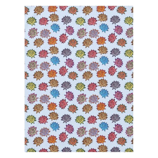 Afdrukken met verrijkt Roos, Floral patroon met mo Tafelkleed (Voorkant)