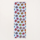 Afdrukken met verrijkt Roos, Floral patroon met mo Yogamat (Achterkant)