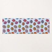 Afdrukken met verrijkt Roos, Floral patroon met mo Yogamat (Voorkant (horizontaal))