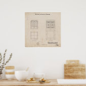 Afdrukken met verstelcabine poster (Keuken)