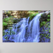 Afdrukken met waterval en HDR-beweging met scripts Poster (Voorkant)