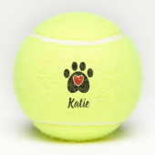 Afdrukken met zwarte pagina's en hart tennisballen (Achterkant)