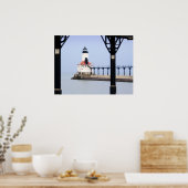 Afdrukken - Michigan City East Pierhead Poster (Keuken)
