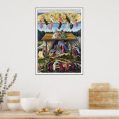 Afdrukken: Mystic Nativiteit door Sandro Botticell Poster (Keuken)