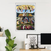 Afdrukken: Mystic Nativiteit door Sandro Botticell Poster (Thuiskantoor)