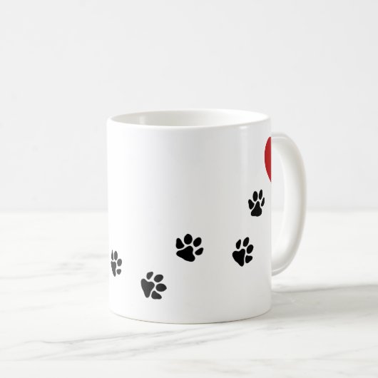 Afdrukken naar mijn hart verven koffiemok (Voorkant rechts)