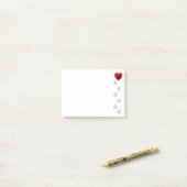 Afdrukken naar mijn hart verven post-it® notes (Op bureau)