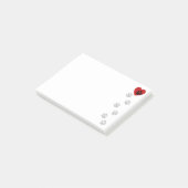 Afdrukken naar mijn hart verven post-it® notes (Schuin)