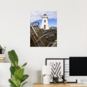 Afdrukken - North Rustico Light, PEI, Canada Poster (Thuiskantoor)