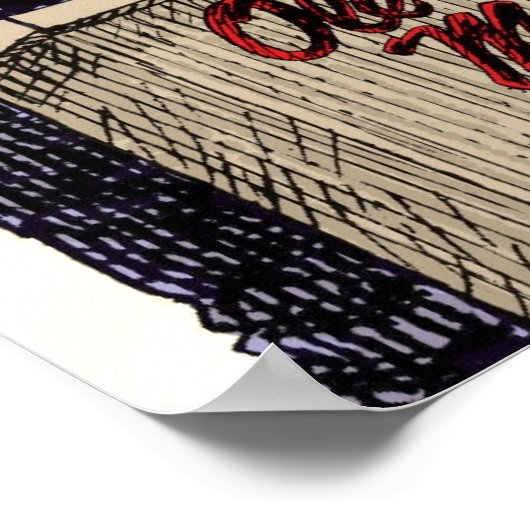 Afdrukken omhuld poster (Hoek)