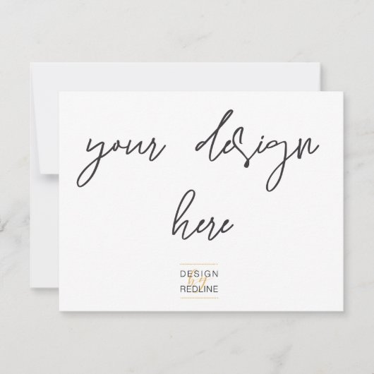 Afdrukken op 5,5x4.25 bedankkaart (Voorkant)