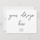 Afdrukken op 5,5x4.25 bedankkaart (Achterkant)