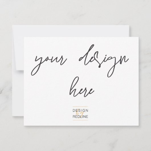 Afdrukken op 5,5x4.25 bedankkaart (Achterkant)