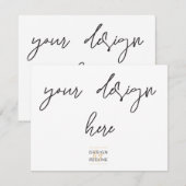 Afdrukken op 5,5x4.25 bedankkaart (Voorkant / Achterkant)