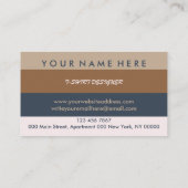 Afdrukken op aanvraag Apparels Shirt - Warmteoverd Visitekaartje (Achterkant)